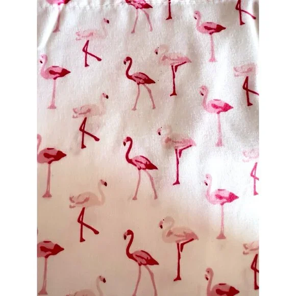 3-pc Microfiber FLAMINGO Twin Sheet Set Pink 100% Polyester Bunk Beach House - Picture 2 of 8